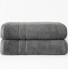 Cozy Earth The Premium Plush Bath Sheets Light Grey