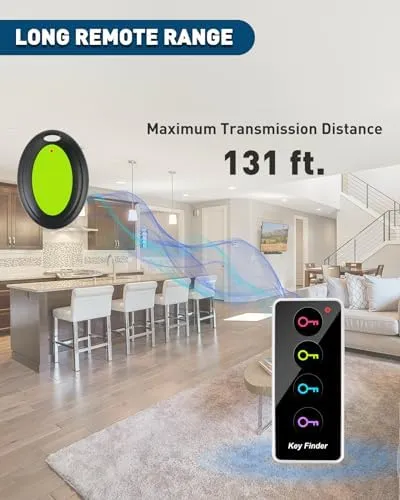 Midlocater Key Finder,85db+ Item Rf Locator Tags With 131ft. Working Range,Key Tracker Remote Finder Locator With Sound For Finding Wallet