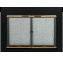 Pleasant Hearth Fireplace Glass Door Arrington Medium Masonry Traditional Clear