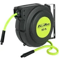 Enclosed Plastic Air Reel 3/8 in. x 50 ft. Retractable Air-Hose-Reel Home Shop