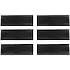 Envelor Black 30 in. x 10 in. Rubber Outdoor/Indoor Non-Slip Stair Tread (6-Pack) EN-RM-21503-2