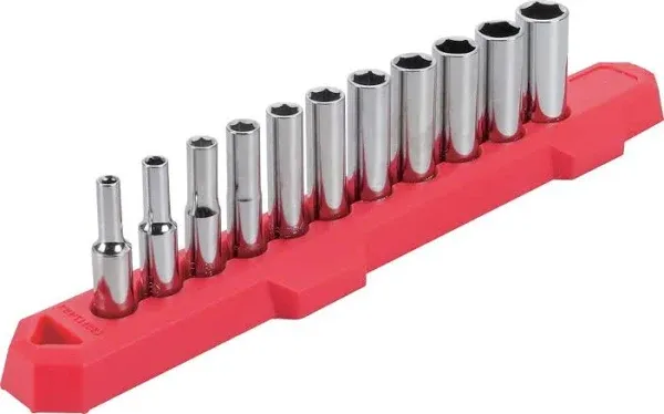 Craftsman CMMT12051 Metric 6 Point Deep Socket Set, 1/4 inch, 11 pc