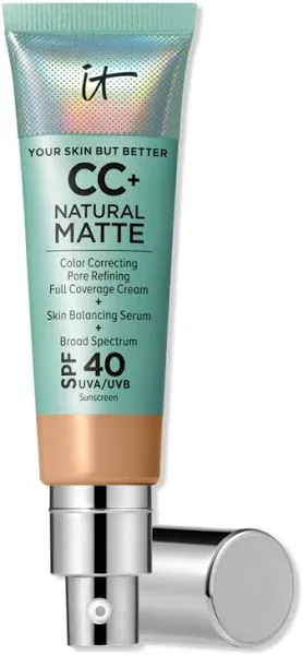 IT Cosmetics CC+ Cream Natural Matte Foundation with SPF 40