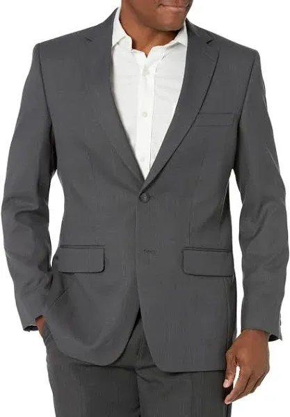 Haggar Men&#039;s Haggar Travel Performance Tailored Fit Stretch Suit Jacket Black,