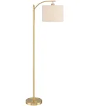 Modern Downbridge Floor Lamp 61 1/2&#034; Tall Warm Gold Metal Living Room Reading