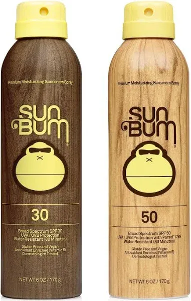 Sun Bum Sunscreen Spray, Moisturizing, Broad Spectrum SPF 30 - 6 oz