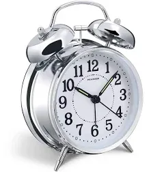 Pea Keep 4" Twin Bell Alarm Clock