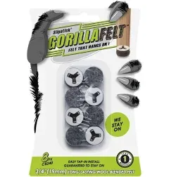 GorillaFelt Felt Glides Chair Leg Floor Protectors