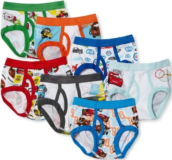 Disney Assorted Cars Print 4 Pack Briefs Boys Size 4T NEW