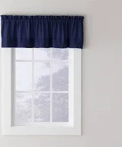 Saturday Knight Holden Curtain Valance; Navy