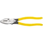 KLEIN TOOLS 9" New England Nose High Leverage Side Cutting/Connector Crimping Pliers