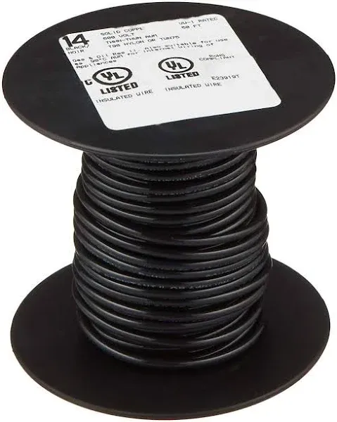 Southwire Thhn Wire Thhn 14 Ga 600 V 50 ' Black