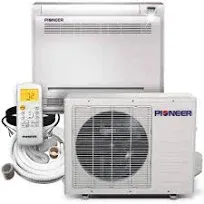 Pioneer BTU Floor Console Inverter++ Air Conditioner Heat Pump 230V