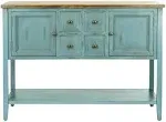 Safavieh Charlotte Storage Sideboard - Blue/Oak