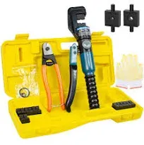 10 Ton Hydraulic Crimping Tool and Cable Cutter, Hydraulic Wire Battery Cable Lu