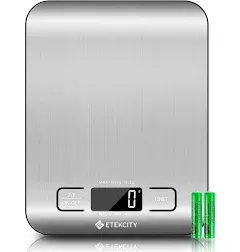 Etekcity 11lb/5kg Digital Multifunction Stainless Steel Kitchen Food Scale