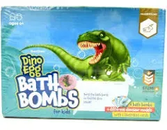 Dan &amp; Darci Dino Egg Bath Bombs w/ Surprise Inside 6 Pack Dinosaur