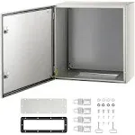 VEVOR NEMA Electrical Enclosure 24 x 24 x 12 NEMA 4X Outdoor Electrical Box IP66 Waterproof Dustproof Electrical Junction