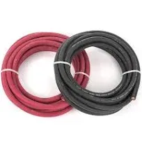 2 Gauge Premium Extra Flexible Welding Cable 600 VOLT COMBO PACK - BLACK+RED ...