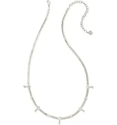 Kendra SCOTT Gracie Crystal Station Snake Chain Necklace