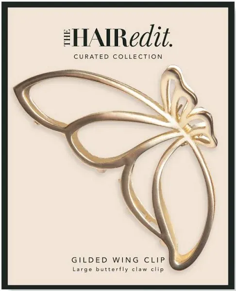 The Hair Edit Gold Gilded Wing Butterfly Claw Clip