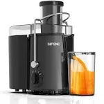 SiFENE 500W Juicer, 3 inch Wide Chute, Stainless Steel, BPA-Free, Adjustable Speeds, Easy Clean, Gray