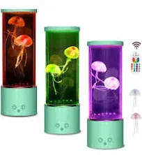 Jellyfish Lamp for Adult Kids, 17 Color Setting Jellyfish Tank Mood Light, Home 