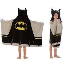 Franco HH4598 Kids Bath and Beach Soft Cotton Terry Hooded Towel Wrap Batman