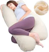 Pregnancy Pillow, U Shape Full Body Pillow for Maternity Support, Sleeping Pillo