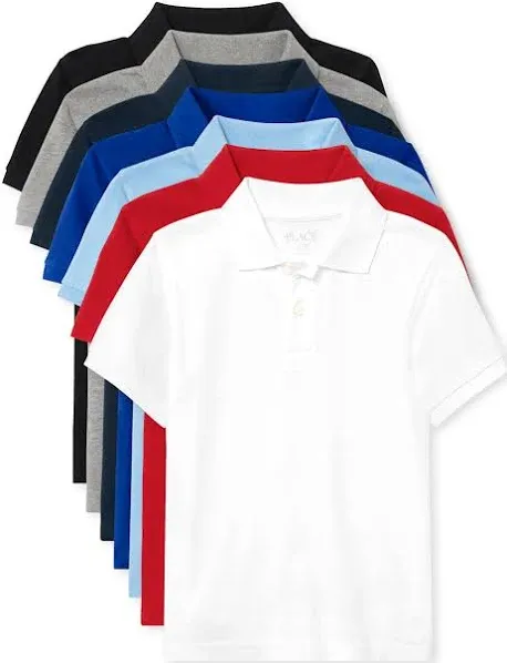 The Children's Place Boys Multipack Short Sleeve Pique Polo