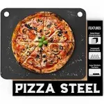 Primica Pizza Steel for Oven Durable Steel as Alternative to Pizza Stone