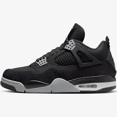 Air Jordan 4 Retro Black Canvas Used Sz 7y