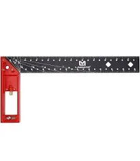 LARMEIL 12 inch Framing Square Carpenter Square, Tri Square Tool, Try Square for Woodworking, T Square Ruler, L Square Ruler, Right Angle Ruler