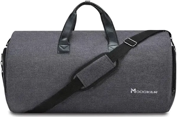 Convertible Garment Bag with Shoulder Strap, Modoker Carry on Garment Duffel ...