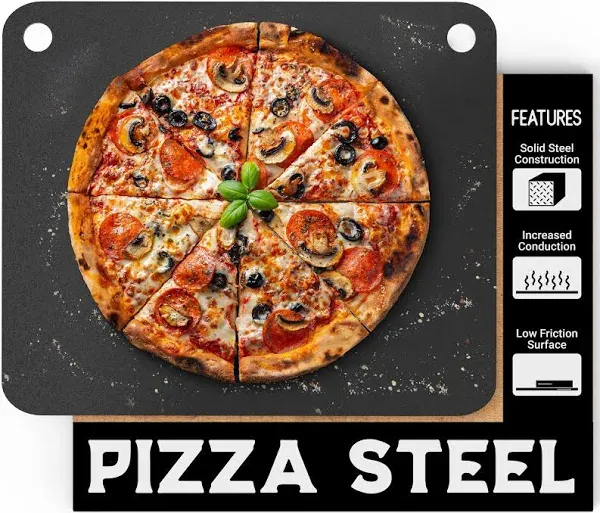 Primica Pizza Steel for Oven 16&#034; X 13.4&#034; - Durable Steel as Alternative to Pizza