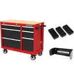 Craftsman S2000 41 inch Wide 6-Drawer Mobile Workstation - CMST34062RB