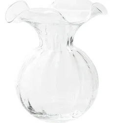 VIETRI Hibiscus Glass Fluted Vase