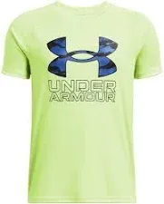 Under Armour Boys' Tech Hybrid Print Short Sleeve T Shirt