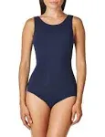 Capezio Navy Women's High-Neck Tank Leotard, Medium