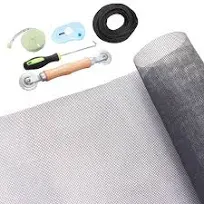 Windows Screen Door Repair Kit Fiberglass Mesh 48&#039;&#039;x118&#039;&#039; Gray Window Screen ...