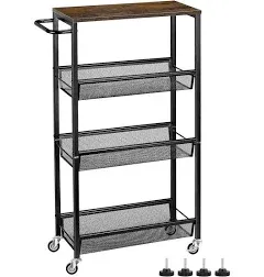 4 Tier Slim Storage Cart