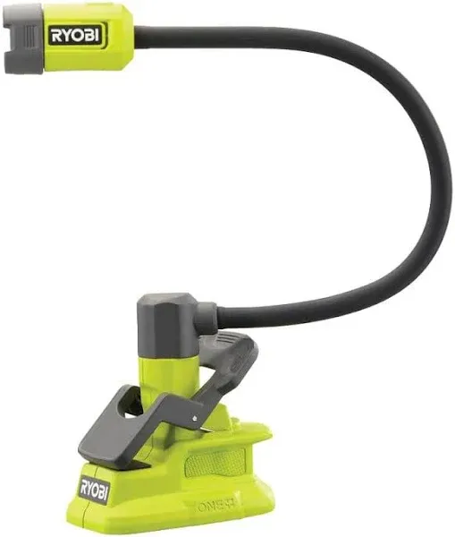 Open Box - RYOBI ONE+ 18V Cordless Flexible LED Clamp Work Light - Tool Only