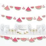 Big Dot of Happiness Sweet Watermelon - Fruit Party DIY Decorations - Clothespin Garland Banner - 44 Pieces