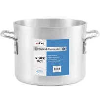 Winco USA Super Aluminum Stock Pot, Heavy Weight, 32 Quart, Aluminum