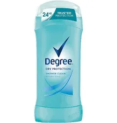 Degree Invisible Solid Anti-Perspirant and Deodorant, Shower Clean, 1.6 oz, 10 Pack