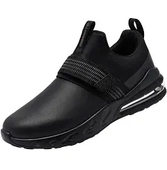 LARNMERN Non Slip Work Shoes for Men Kitchen Chef Slip Resistant Shoe Waterproof Food Service Restaurant Slip on Sneakers Walking and Casual Air