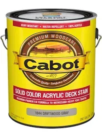 Cabot® Driftwood Gray Solid Color Acrylic Deck Stain + Sealer - 1 gal.