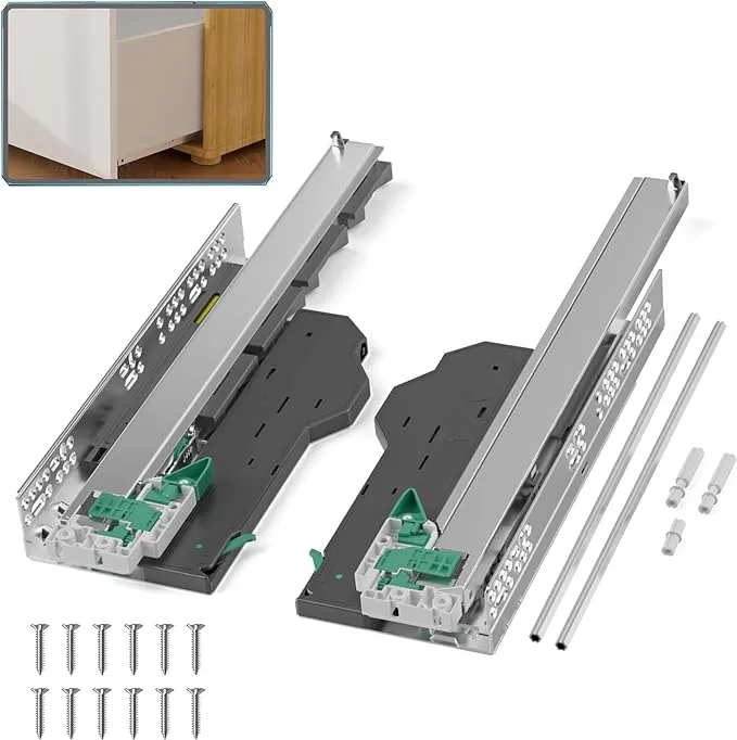 Push to Open&amp;Soft Close Drawer Slide 22 inch Push to Open Soft Close 22 Inch