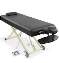 Professional Electric Lift Massage Table with Headrest, Face Cradle and Bolster