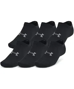 Adult Under Armour 6-Pack Essential No-Show Socks